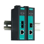 Gigabitowy mediakonwerter skrętka-światłowód do montażu na szynę DIN